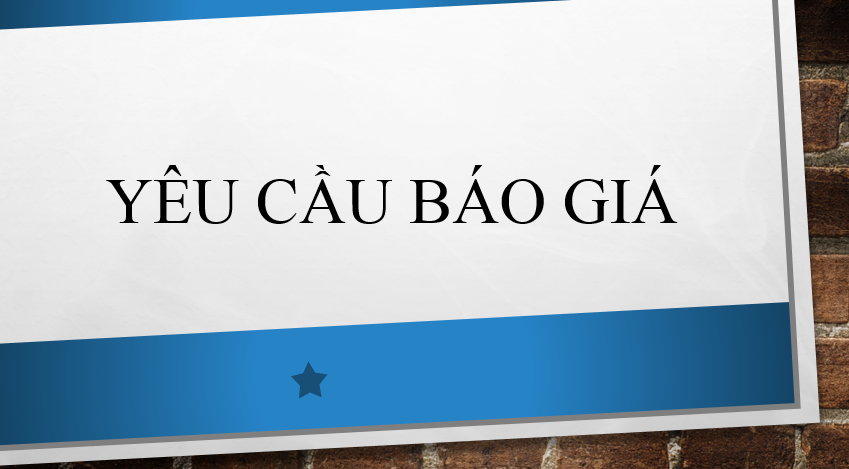Yêu cầu báo giá