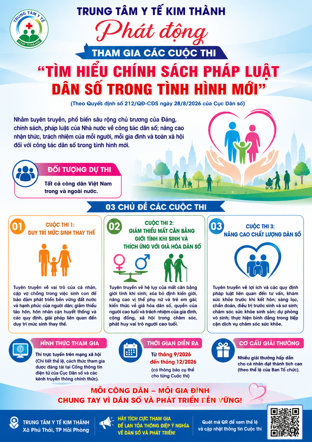 THỂ LỆ Các cuộc thi tìm hiểu chính sách pháp luật dân số trong tình hình mới (online trên mạng xã hội)